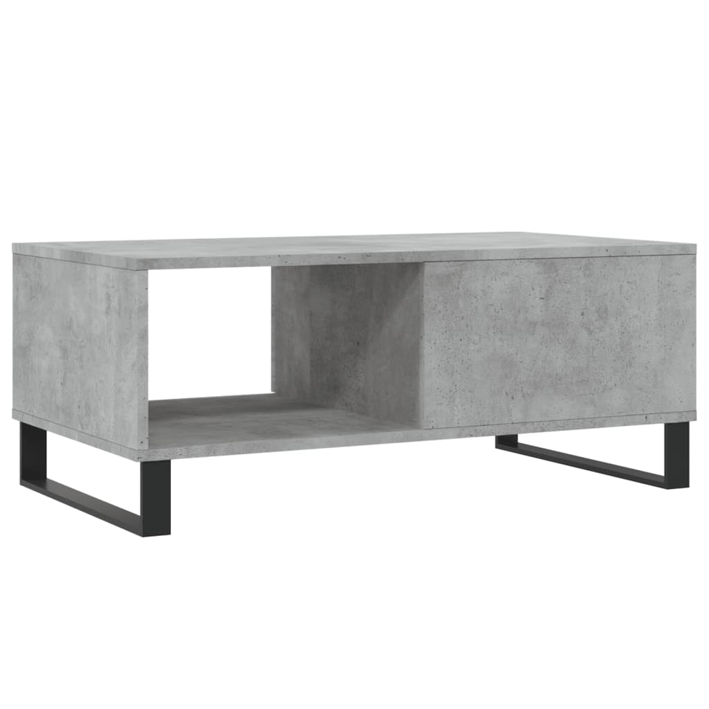 Coffee Table Concrete Grey 90x50x36.5 cm Engineered Wood