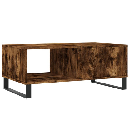 Coffee Table Smoked Oak 90x50x36.5 cm Engineered Wood