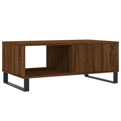 Coffee Table Brown Oak 90x50x36.5 cm Engineered Wood