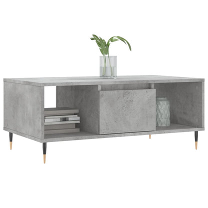 Coffee Table Concrete Grey 90x50x36.5 cm Engineered Wood