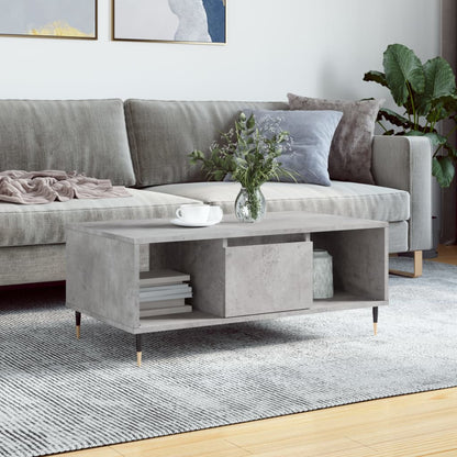 Coffee Table Concrete Grey 90x50x36.5 cm Engineered Wood