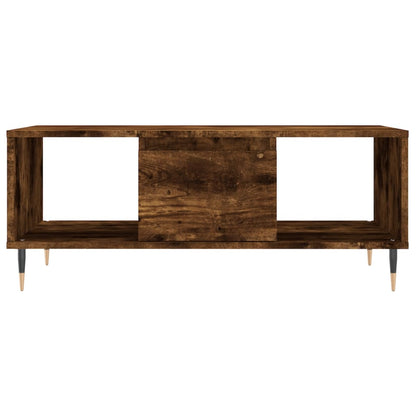 Coffee Table Smoked Oak 90x50x36.5 cm Engineered Wood