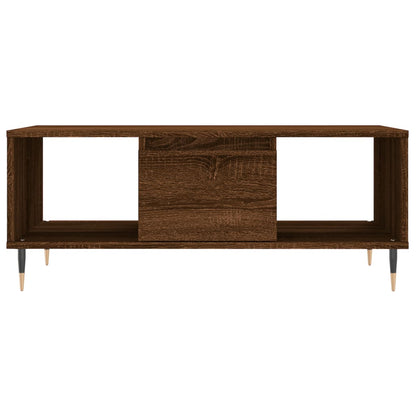 Coffee Table Brown Oak 90x50x36.5 cm Engineered Wood