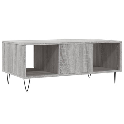 Coffee Table Grey Sonoma 90x50x36.5 cm Engineered Wood