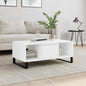 Coffee Table White 90x50x36.5 cm Engineered Wood