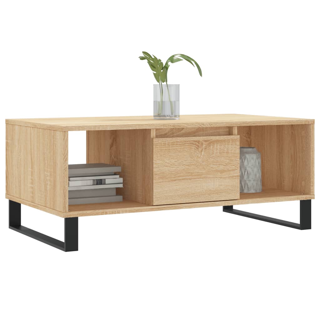 Coffee Table Sonoma Oak 90x50x36.5 cm Engineered Wood