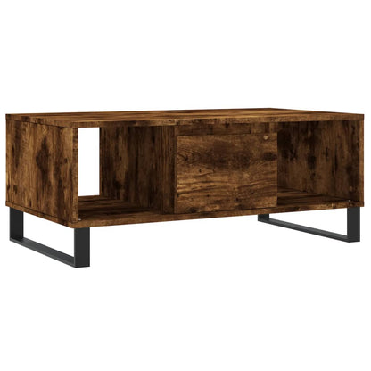 Coffee Table Smoked Oak 90x50x36.5 cm Engineered Wood