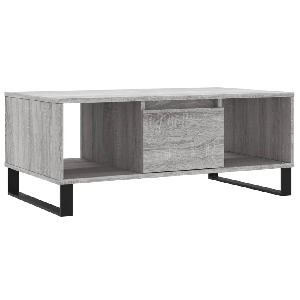 Coffee Table Grey Sonoma 90x50x36.5 cm Engineered Wood