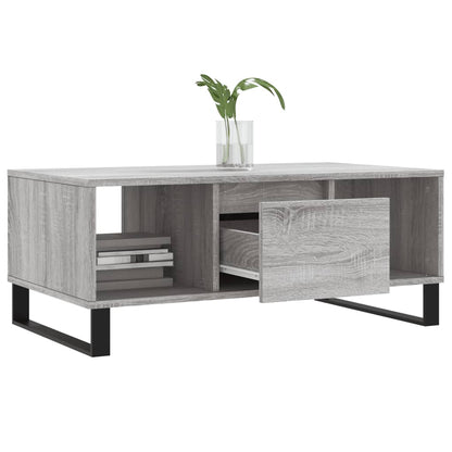 Coffee Table Grey Sonoma 90x50x36.5 cm Engineered Wood