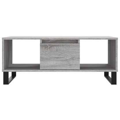 Coffee Table Grey Sonoma 90x50x36.5 cm Engineered Wood