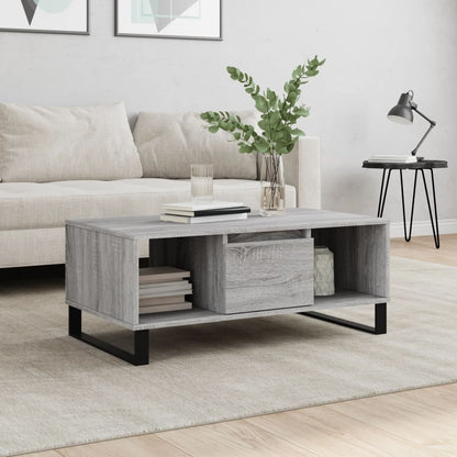 Coffee Table Grey Sonoma 90x50x36.5 cm Engineered Wood