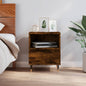 Bedside Cabinet Smoked Oak 40x35x50 cm Engineered Wood