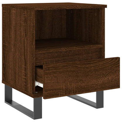 Bedside Cabinets 2 pcs Brown Oak 40x35x50 cm Engineered Wood