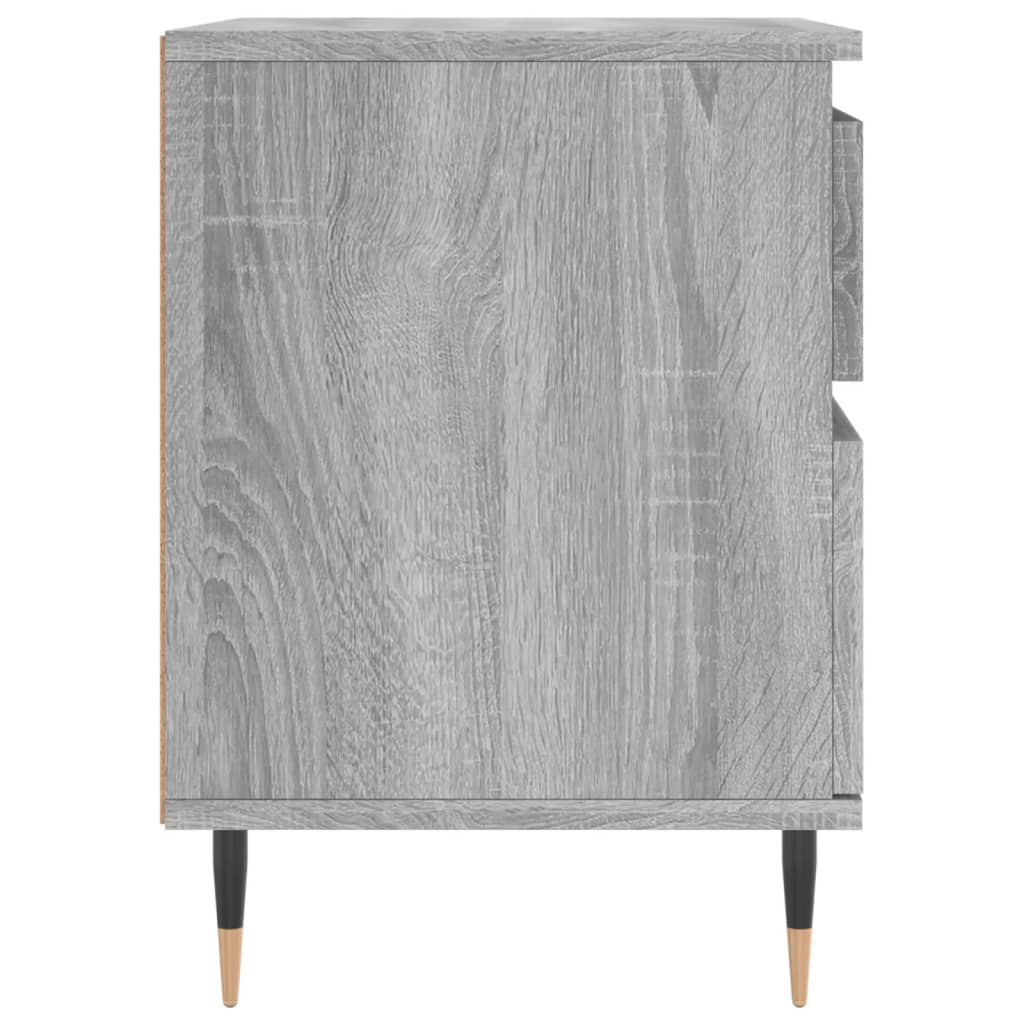 Bedside Cabinet Grey Sonoma 40x35x50 cm Engineered Wood