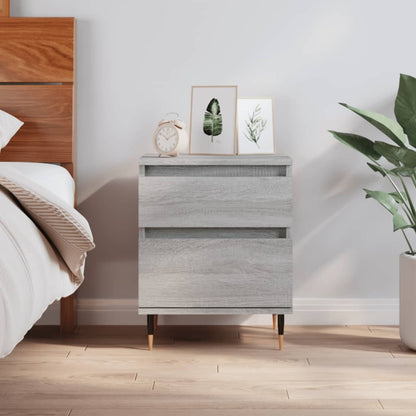 Bedside Cabinet Grey Sonoma 40x35x50 cm Engineered Wood