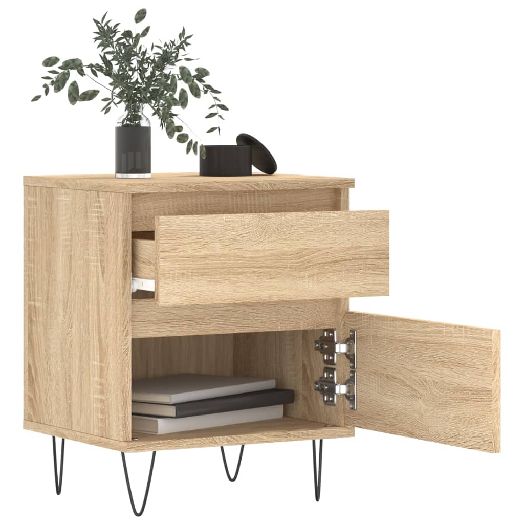 Bedside Cabinet Sonoma Oak 40x35x50 cm Engineered Wood