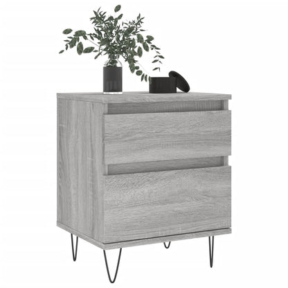 Bedside Cabinets 2 pcs Grey Sonoma 40x35x50 cm Engineered Wood