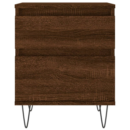 Bedside Cabinet Brown Oak 40x35x50 cm Engineered Wood