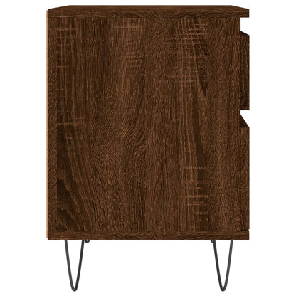 Bedside Cabinet Brown Oak 40x35x50 cm Engineered Wood