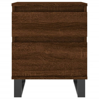 Bedside Cabinet Brown Oak 40x35x50 cm Engineered Wood