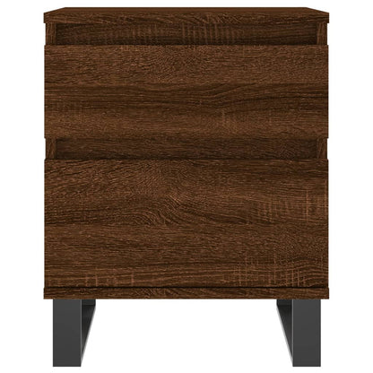 Bedside Cabinets 2 pcs Brown Oak 40x35x50 cm Engineered Wood