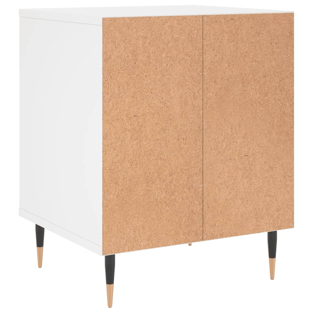 Bedside Cabinet White 40x35x50 cm Engineered Wood