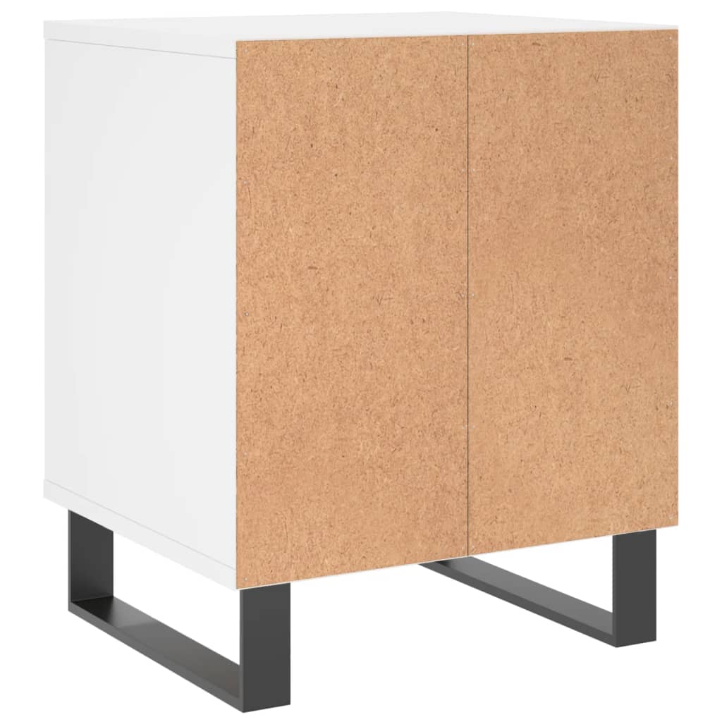 Bedside Cabinet White 40x35x50 cm Engineered Wood