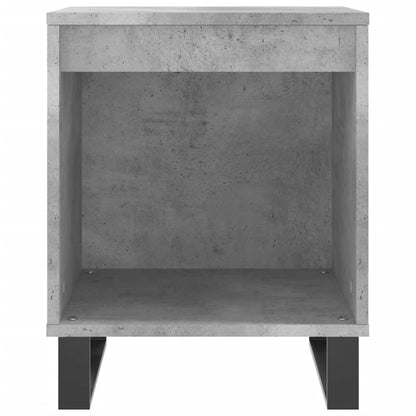 Bedside Cabinet Concrete Grey 40x35x50 cm Engineered Wood