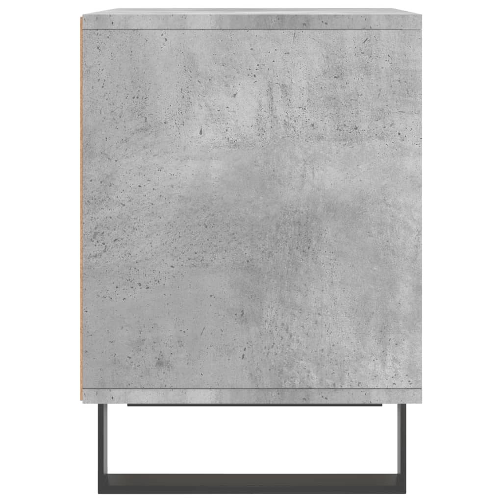 Bedside Cabinet Concrete Grey 40x35x50 cm Engineered Wood