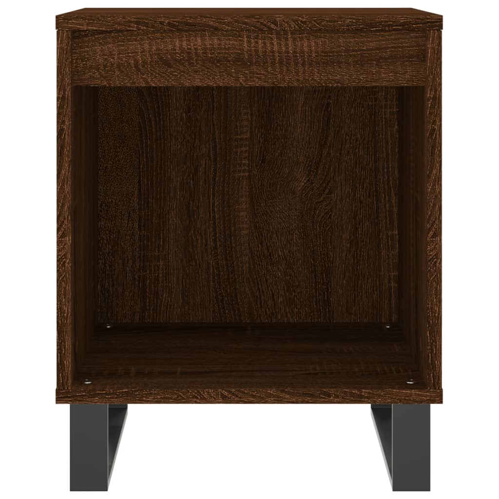 Bedside Cabinet Brown Oak 40x35x50 cm Engineered Wood