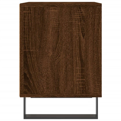 Bedside Cabinet Brown Oak 40x35x50 cm Engineered Wood