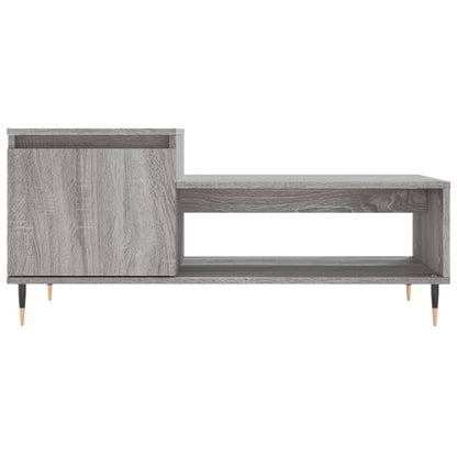 Coffee Table Grey Sonoma 100x50x45 cm Engineered Wood