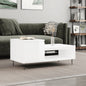 Coffee Table High Gloss White 100x50x45 cm Engineered Wood