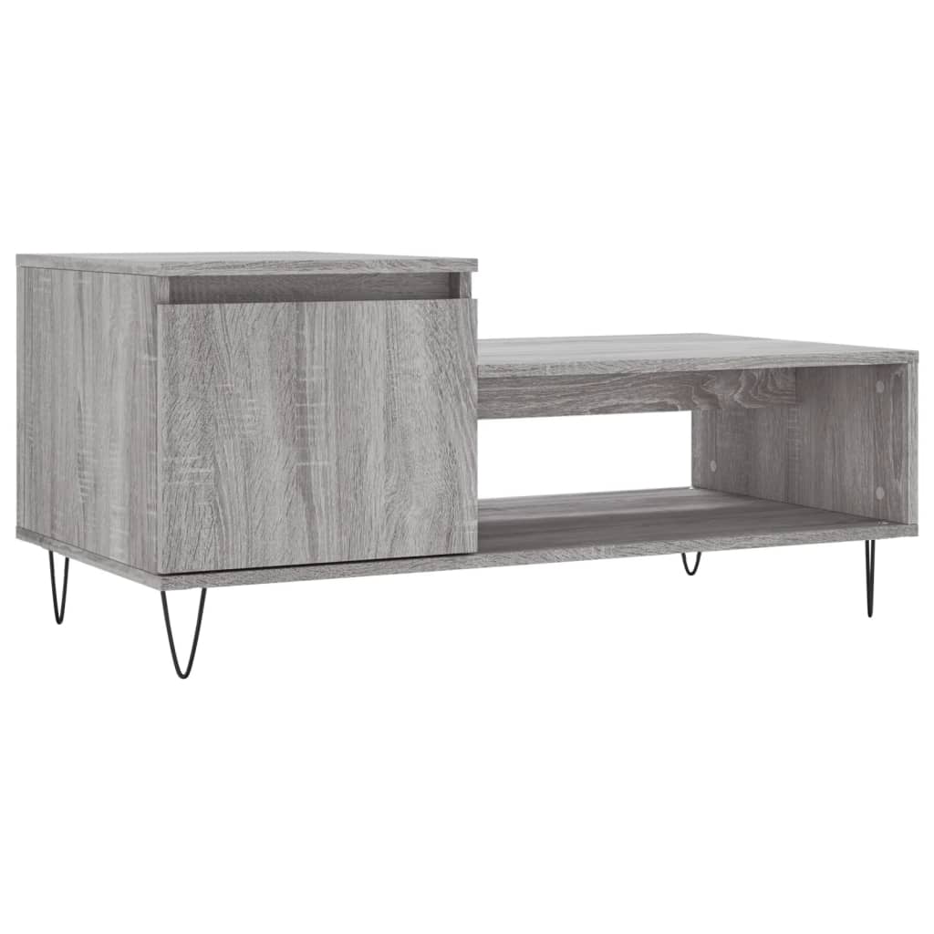 Coffee Table Grey Sonoma 100x50x45 cm Engineered Wood