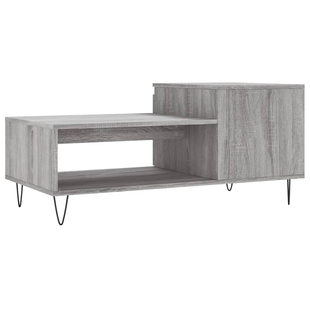 Coffee Table Grey Sonoma 100x50x45 cm Engineered Wood