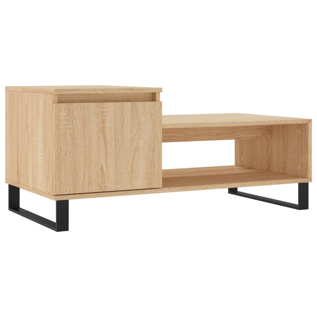 Coffee Table Sonoma Oak 100x50x45 cm Engineered Wood