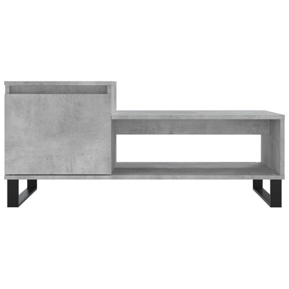 Coffee Table Concrete Grey 100x50x45 cm Engineered Wood