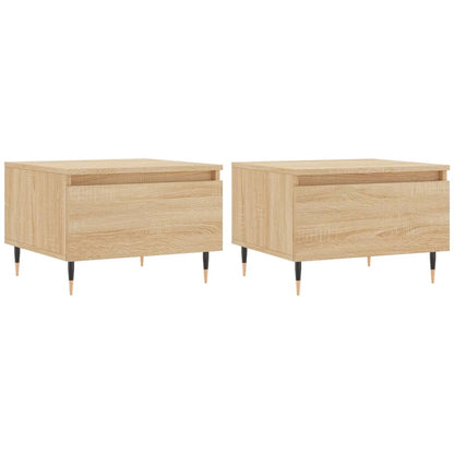 Coffee Tables 2 pcs Sonoma Oak 50x46x35 cm Engineered Wood