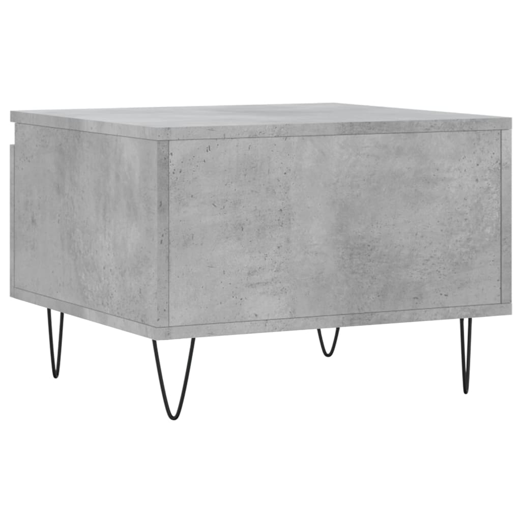 Coffee Table Concrete Grey 50x46x35 cm Engineered Wood