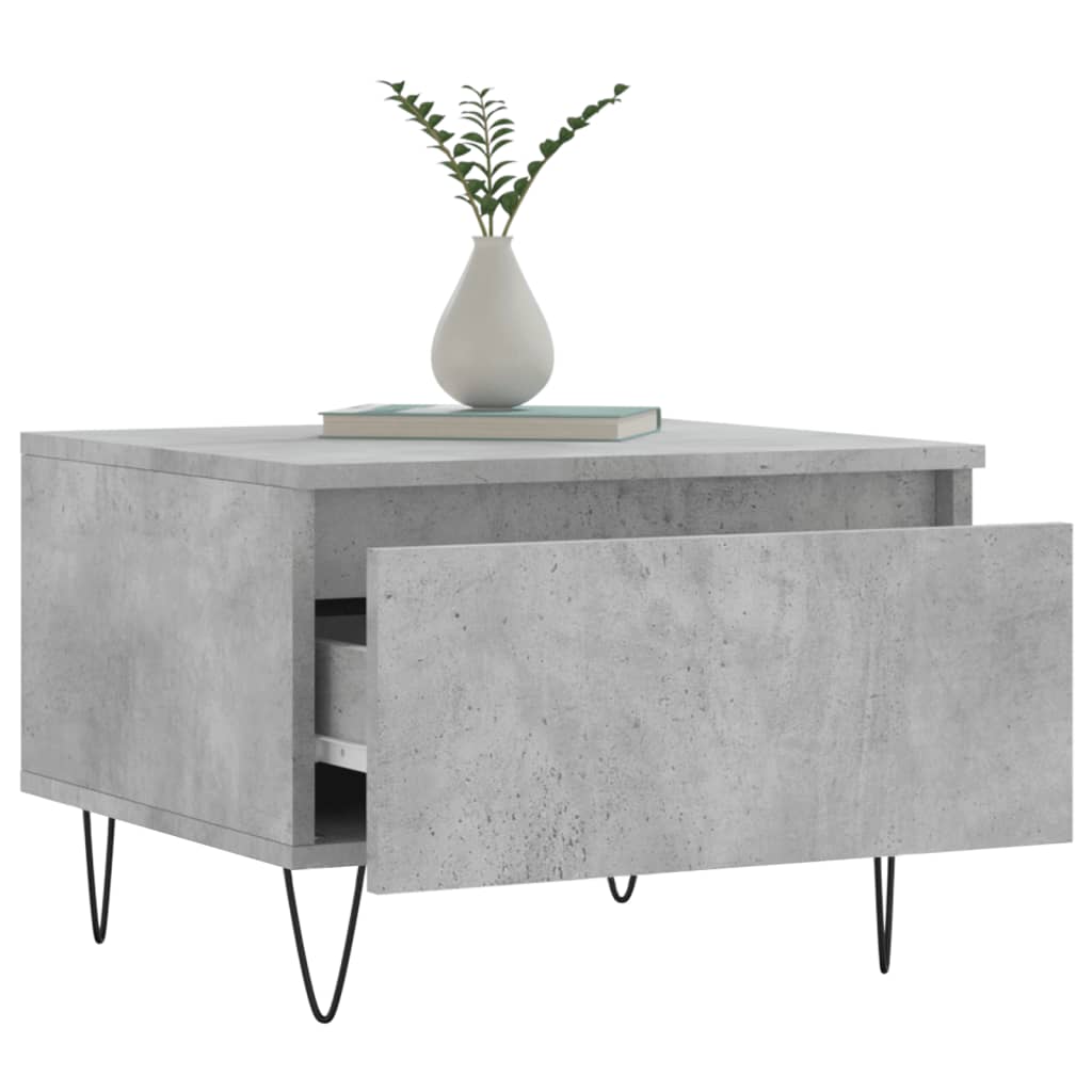 Coffee Tables 2 pcs Concrete Grey 50x46x35 cm Engineered Wood