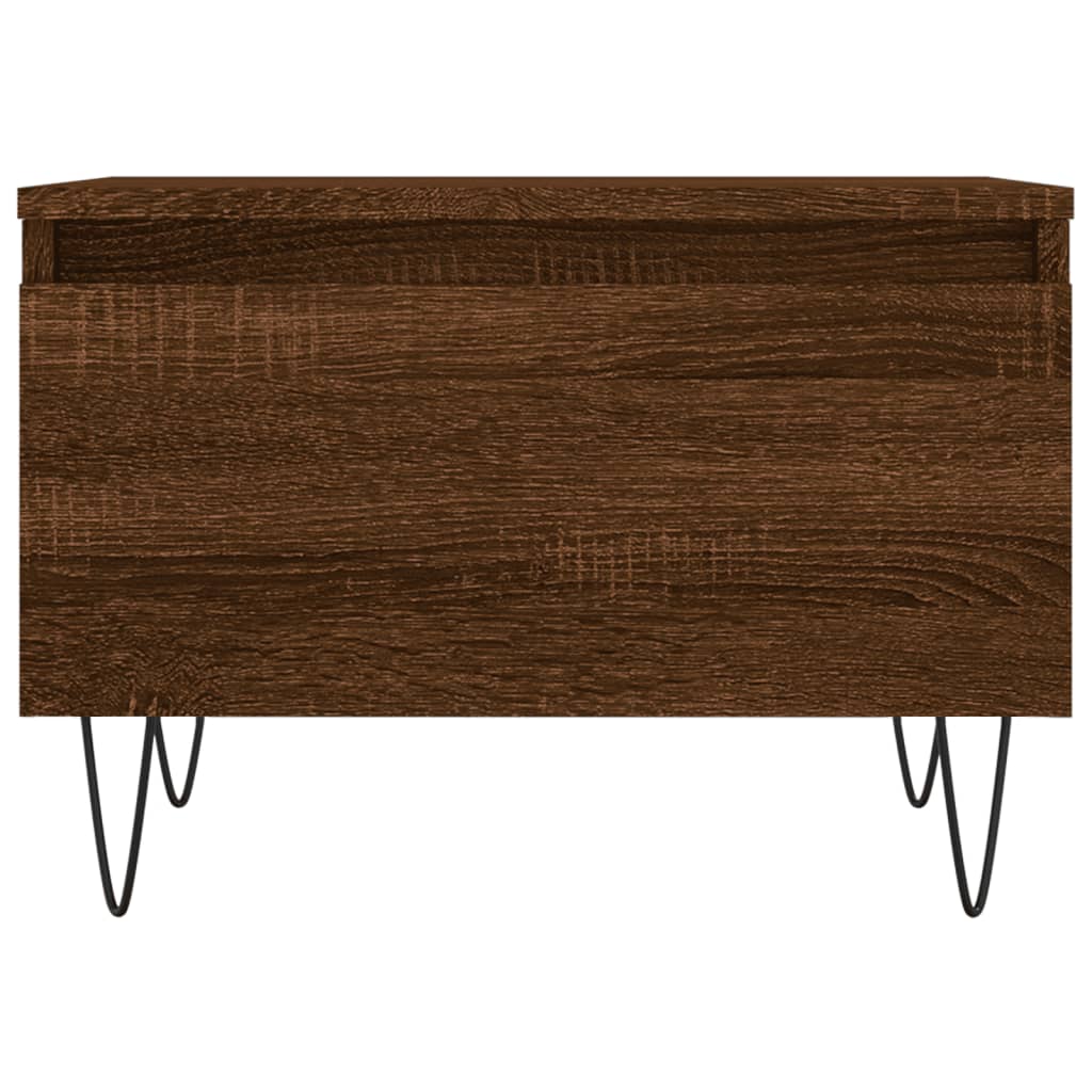 Coffee Table Brown Oak 50x46x35 cm Engineered Wood