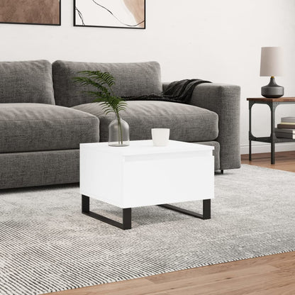 Coffee Table White 50x46x35 cm Engineered Wood