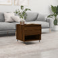 Coffee Table Brown Oak 50x46x50 cm Engineered Wood