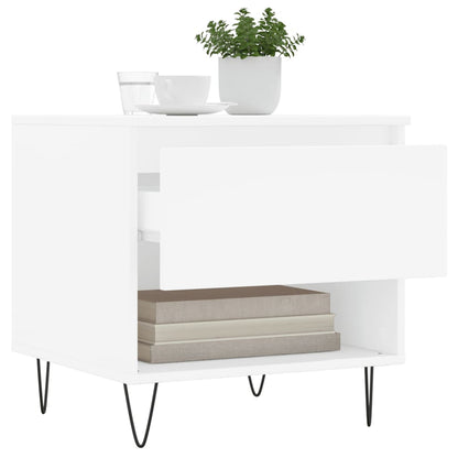 Coffee Tables 2 pcs White 50x46x50 cm Engineered Wood