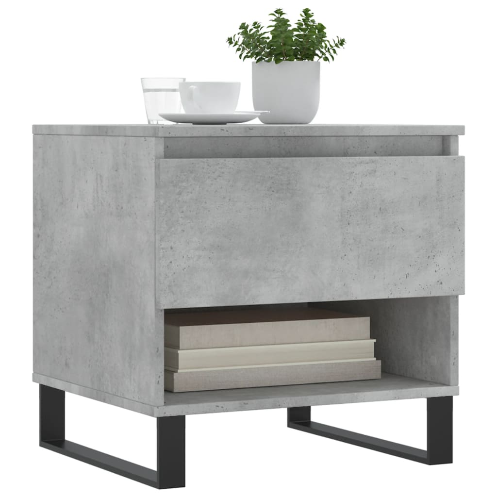 Coffee Tables 2 pcs Concrete Grey 50x46x50 cm Engineered Wood