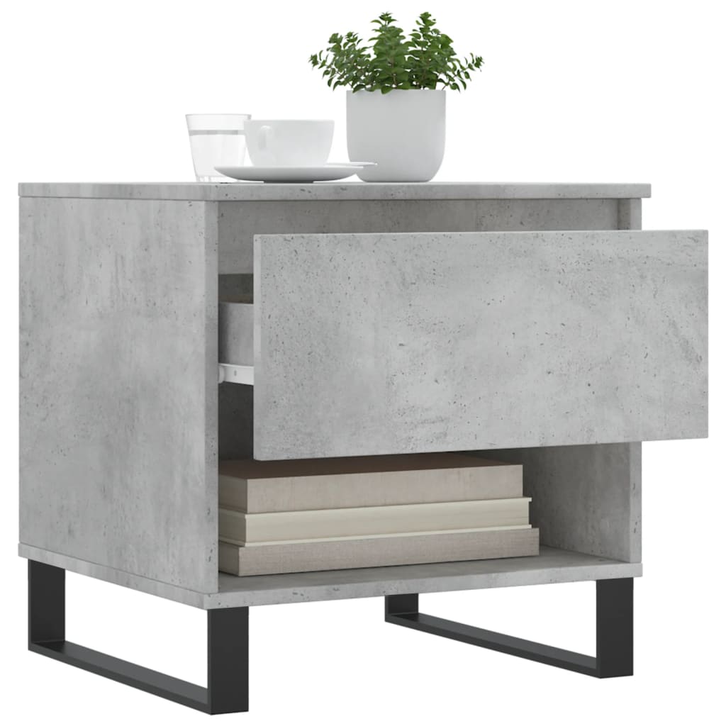 Coffee Tables 2 pcs Concrete Grey 50x46x50 cm Engineered Wood