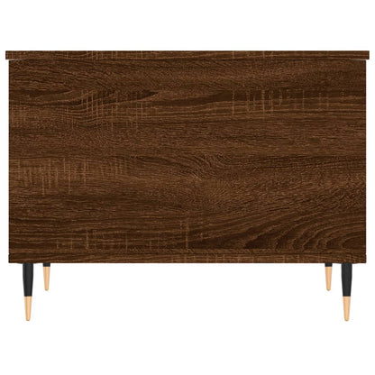 Coffee Table Brown Oak 60x44.5x45 cm Engineered Wood