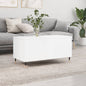 Coffee Table High Gloss White 90x44.5x45 cm Engineered Wood