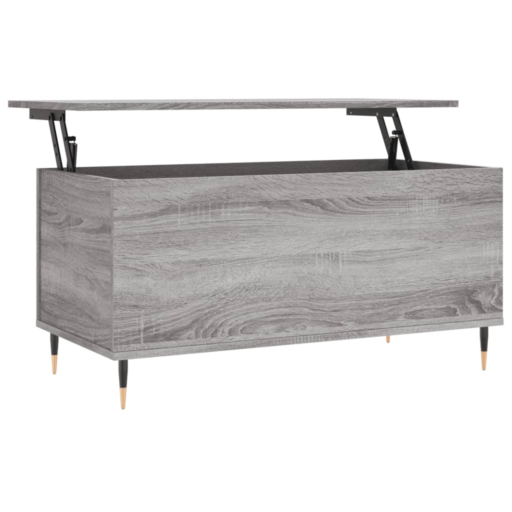 Coffee Table Grey Sonoma 90x44.5x45 cm Engineered Wood