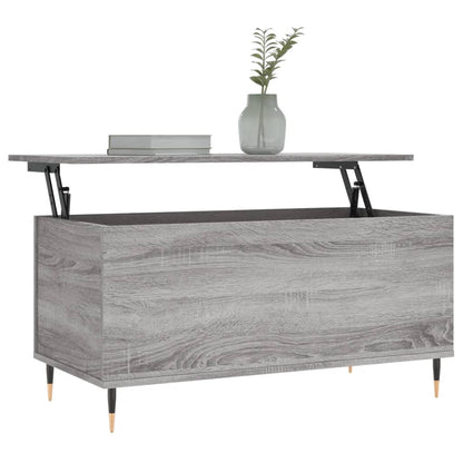 Coffee Table Grey Sonoma 90x44.5x45 cm Engineered Wood